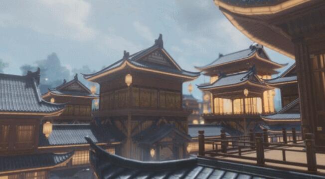 《剑网3》全新风格“广都镇”视觉效果升级！