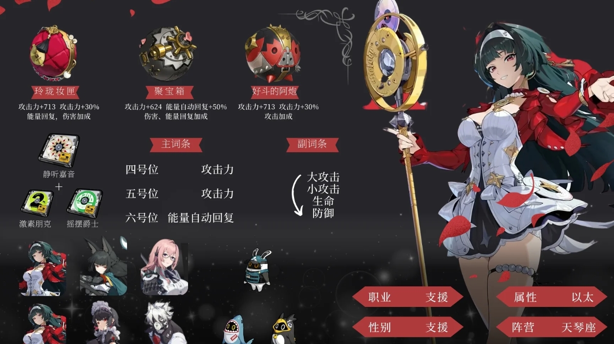 绝区零耀嘉音怎么配装和组队