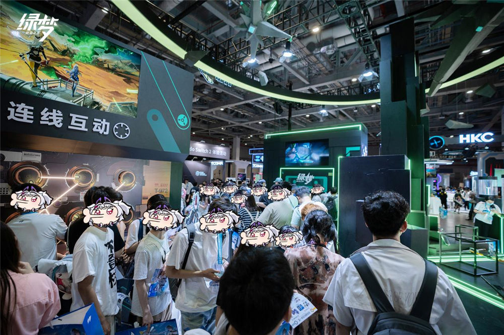 二次元ACT新游燃动BW2025《绿梦：时空之声》展台引爆现场