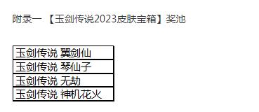 英雄联盟玉剑传说2023皮肤宝箱奖励一览