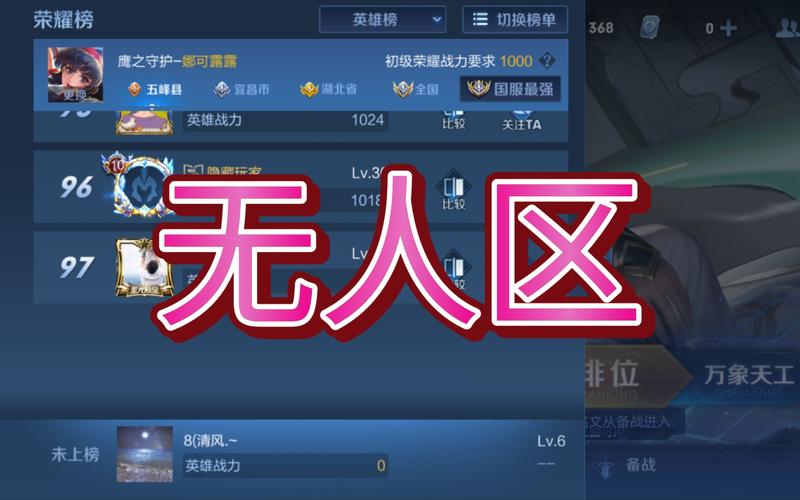王者战区无人区有哪些