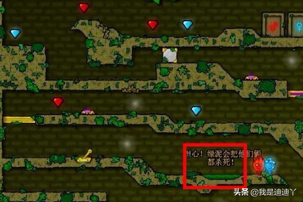 森林冰火人中文版游戏1关攻略