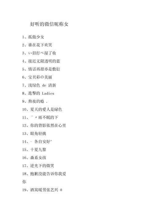 带灵字的女生网名大全