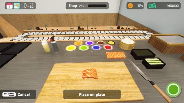 经典日料寿司店经营模拟新游《回转寿司模拟器》Steam上线，支持中文！