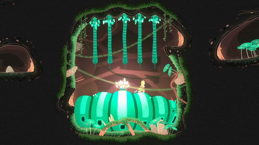 手绘2D解谜平台游戏《Oscuro Blossom's Glow》Steam页面开放，年内发售！