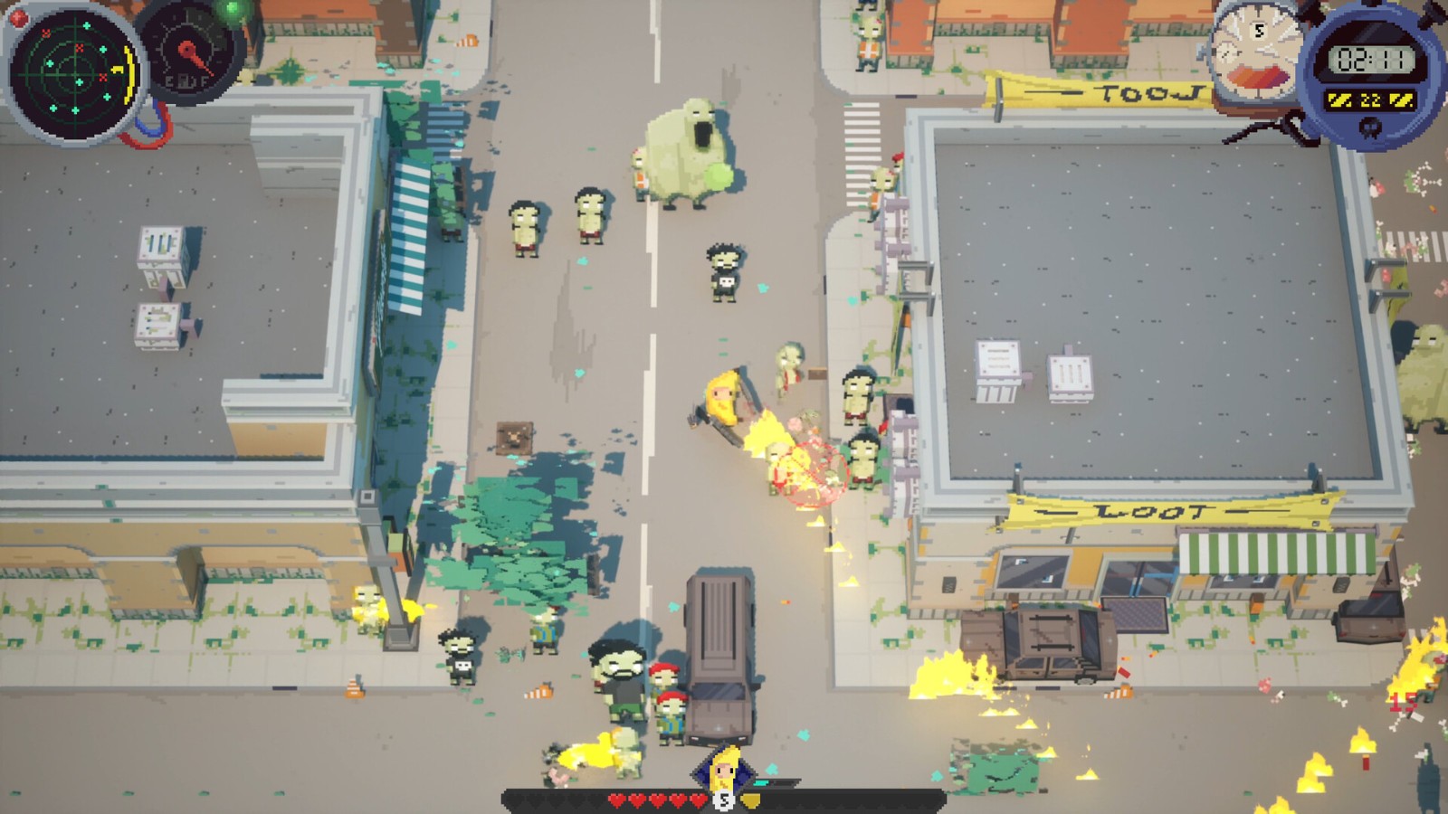 Roguelite 动作游戏《Deadly Days: Roadtrip》Steam页面，发行日期待定！