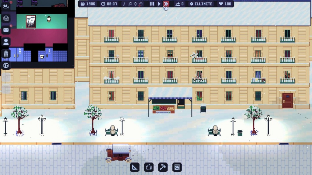 像素风影院管理游戏《Cinema Theater Tycoon》Steam页面公布，支持简中！