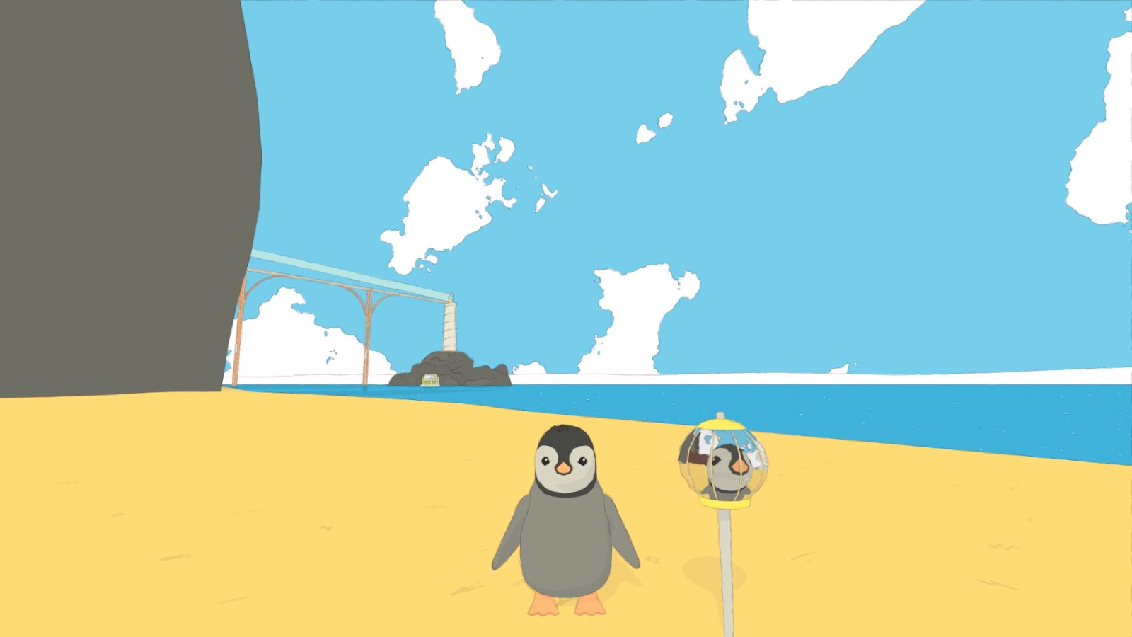 企鹅主角物理沙盒生存建设新游《Whelm》目前已经上架Steam！