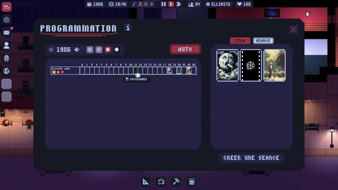 像素风影院管理游戏《Cinema Theater Tycoon》Steam页面公布，支持简中！