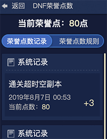 《DNF》荣誉点系统介绍