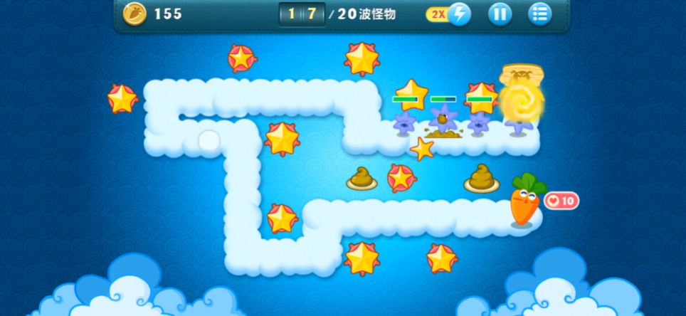 保卫萝卜第5关怎么过关