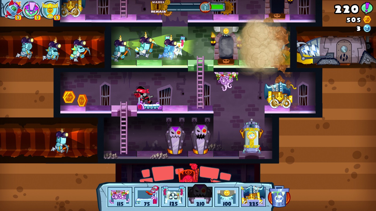 塔防解谜游戏《Castle Doombad Classic》今日Steam页面上线，年内发售！