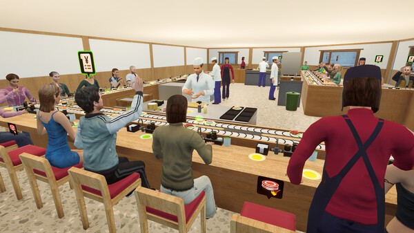 经典日料寿司店经营模拟新游《回转寿司模拟器》Steam上线，支持中文！