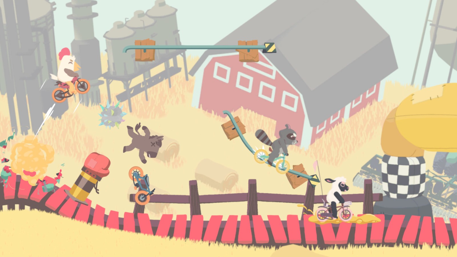 自行车竞速派对游戏《Ultimate Sheep Raccoon》Steam页面上线，明年发售！