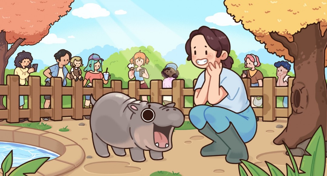 模拟器游戏《Baby Pygmy Hippo Zoo》Steam页面开放，年内发售！